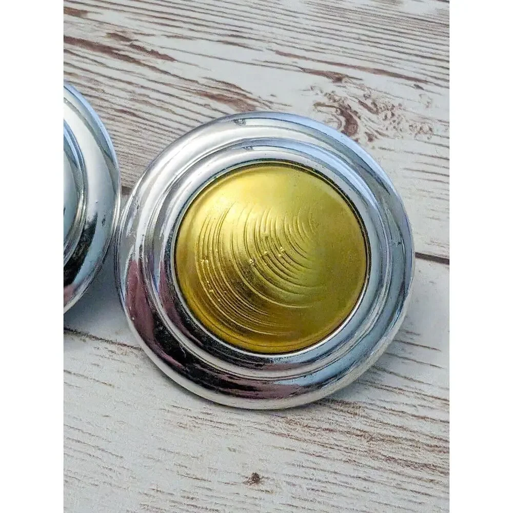 Vintage Clip On Earrings -Statement 1 & 5/8